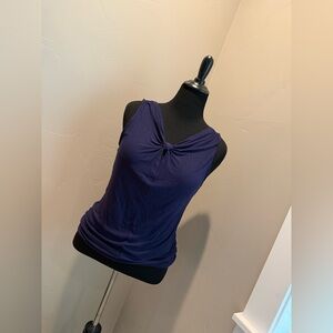 CAbi Vintage Deep Blue Bow Tank